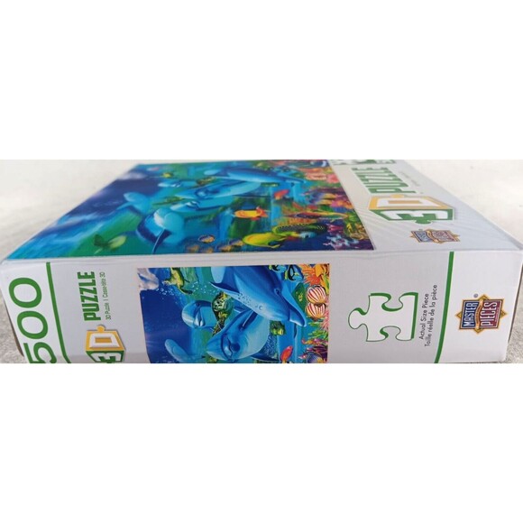 Along The Reef 500 Piece 3D Jigsaw Puzzle Michael Alan Searle by Master Pieces - Picture 2 of 4